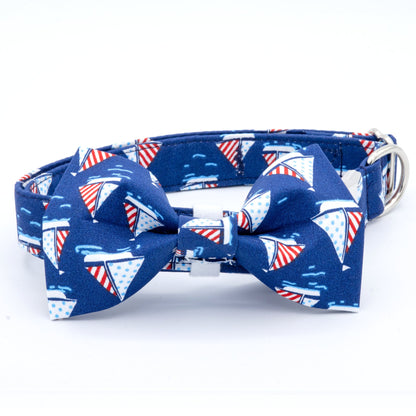 Boat Dog Collar - Craft Designs By Kenz - Bowtie - 