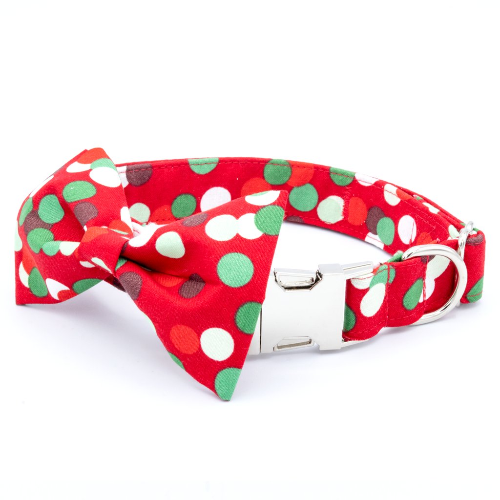 Christmas Dots Collar Set - Craft Designs By Kenz - XS - Collar Set