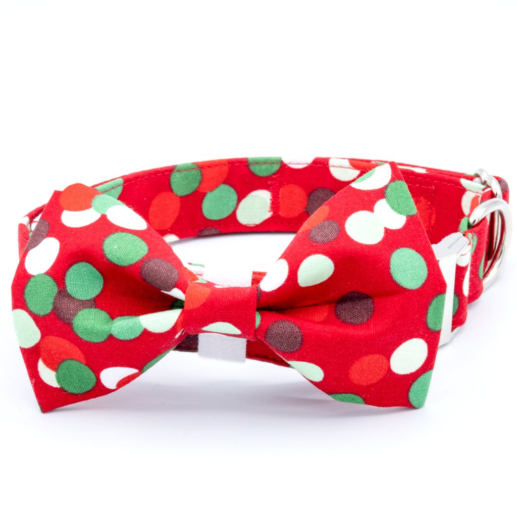 Christmas Dots Collar Set - Craft Designs By Kenz - XS - Collar Set