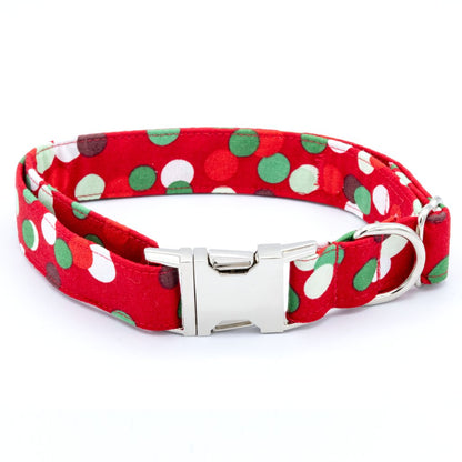 Christmas Dots Collar Set - Craft Designs By Kenz - XS - Collar Set