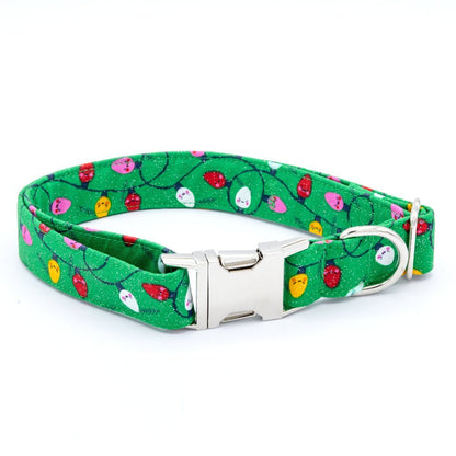 Christmas Light Dog Collar Set - Craft Designs By Kenz - XS - Collar Set