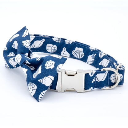 Coastal Dog Collar - Craft Designs By Kenz - Collar and Bowtie - Collar Set