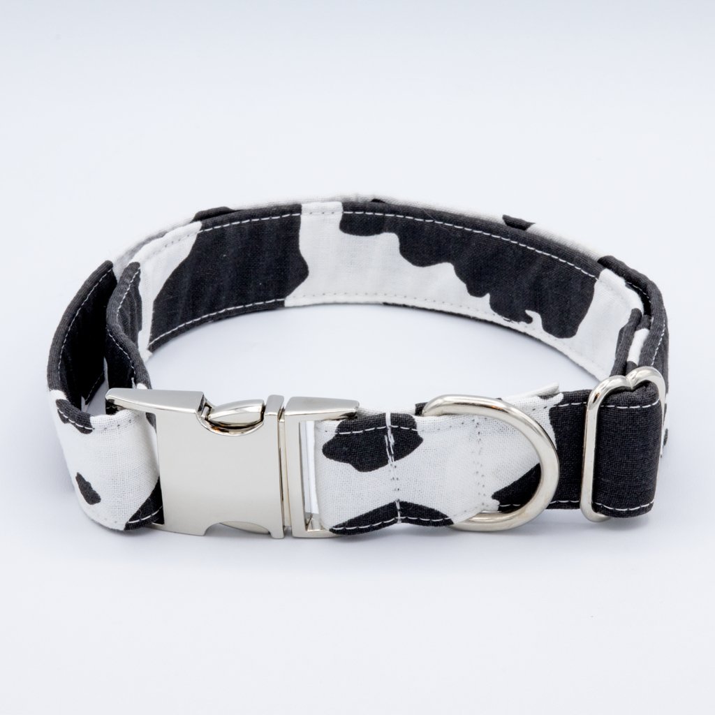 Cow Print Collar Set - Craft Designs By Kenz - Dog Collar