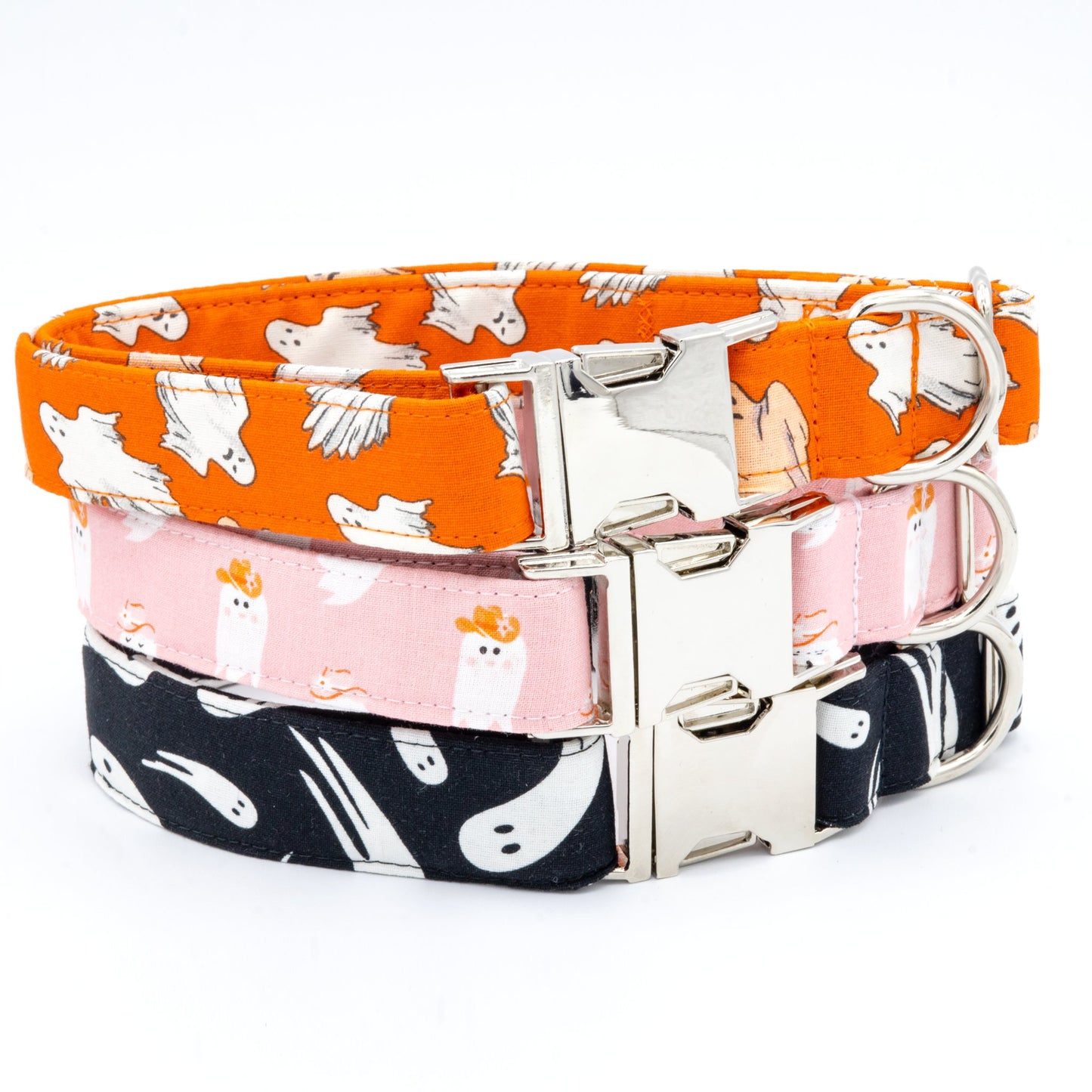 Cowgirl Ghost Collar - Halloween Dog Collar - Craft Designs By Kenz Collar Set