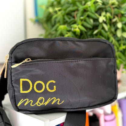 Crossbody Dog Walking Bag - Craft Designs By Kenz - Black - Dog Mom