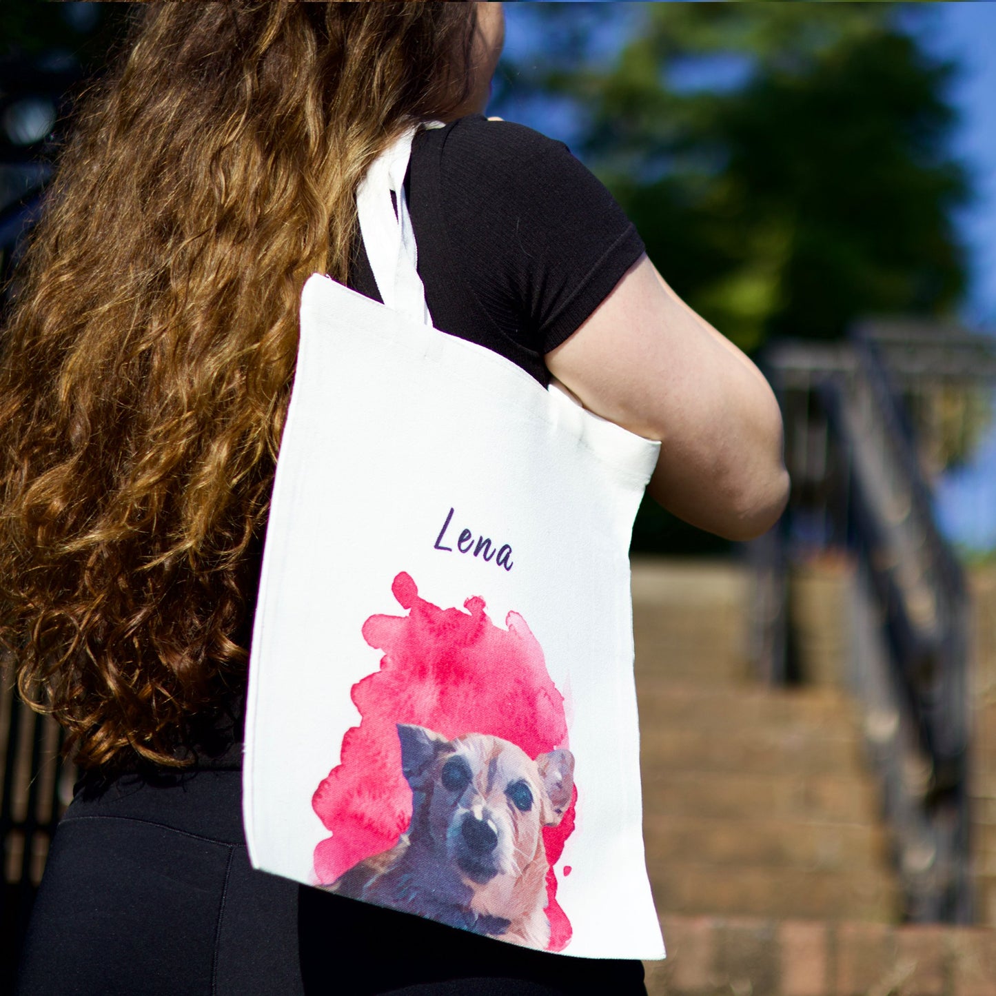 Custom Pet Tote Bag - Craft Designs By Kenz - Personalized Tote Bag - Dog Tote Bag