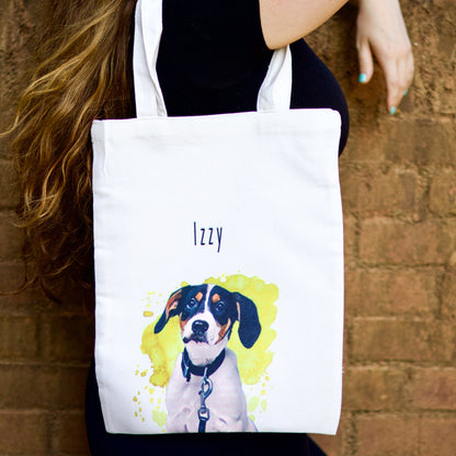 Custom Pet Tote Bag - Craft Designs By Kenz - Personalized Tote Bag - Dog Tote Bag