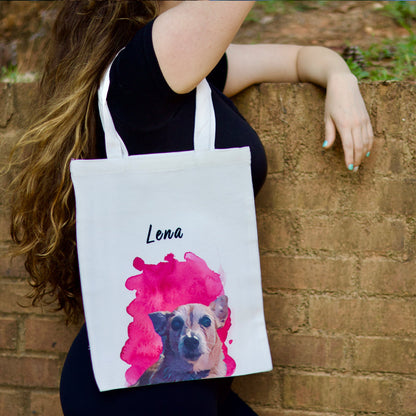 Custom Pet Tote Bag - Craft Designs By Kenz - Personalized Tote Bag - Dog Tote Bag