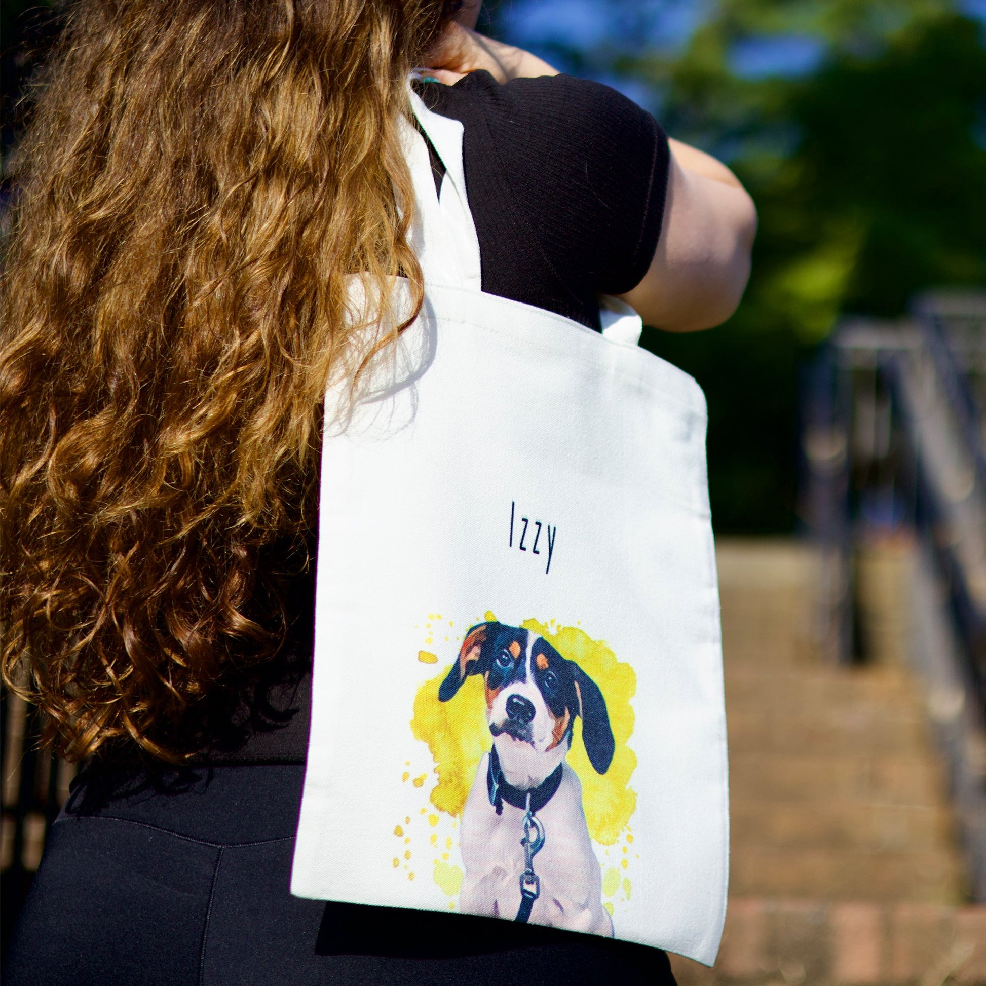 Custom Pet Tote Bag - Craft Designs By Kenz - Personalized Tote Bag - Dog Tote Bag