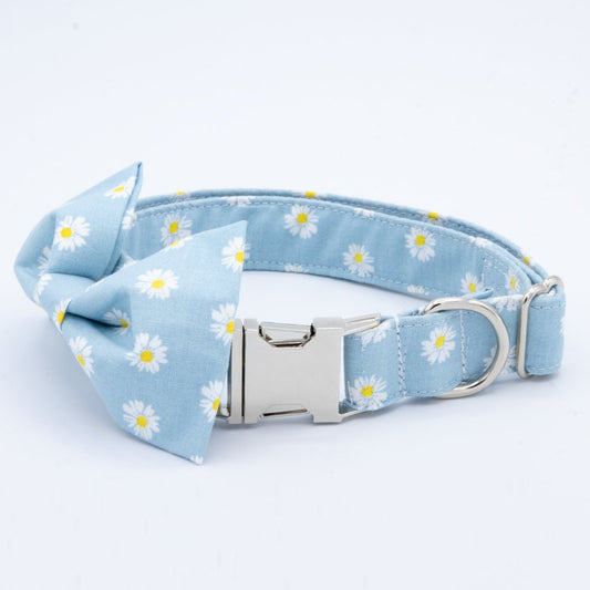 Daisy Dog Collar Set - Craft Designs By Kenz - XS - Personalized Pet Collar