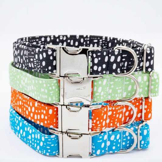 Polka Dots Collar Set - Craft Designs By Kenz Personalized Pet Collar