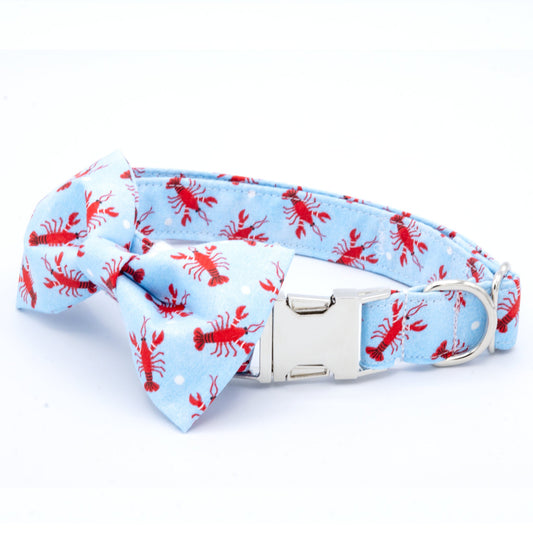 Lobster Dog Collar - Craft Designs By Kenz - Collar and Bowtie - Collar Set