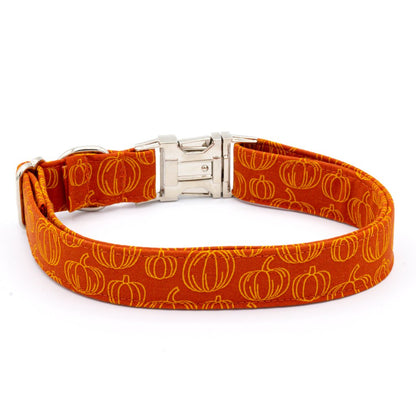 Pumpkin Spice Dog Collar Set - Craft Designs By Kenz Collar Set